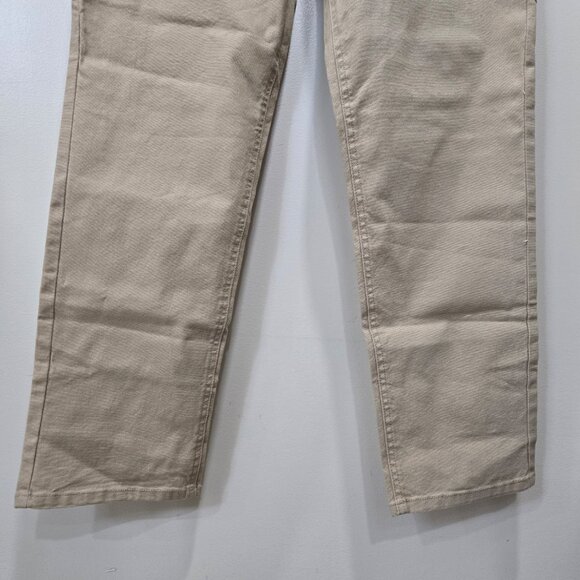 Cat Womens Beige Denim Cotton Work Pants Size 8 - Picture 4 of 14
